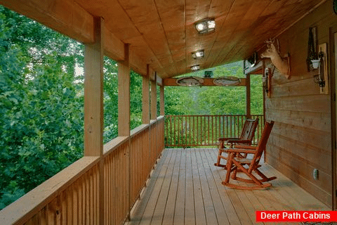 Large Covered Decks with Rocking Chairs - Above Walden's Creek