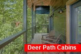 4 bedroom cabin with outdoor TV on private deck