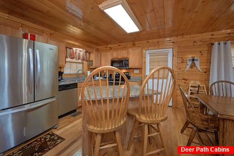 Cabin with Stainless Steel Kitchen Appliances - Knockin On Heaven's Door