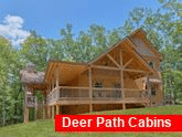 4 bedroom cabin with outdoor fireplace and TV 