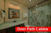 Cabin Master Bath with luxurious walk in shower 