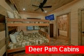 4 bedroom cabin rental with full size bunkbeds