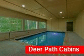 4 bedroom luxury cabin with private heated pool