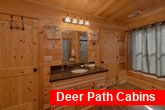 Private Master Bath in 3 bedroom rental cabin