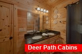 3 full bathrooms in 3 bedroom pool cabin