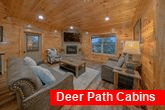 Pigeon Forge cabin rental with fireplace 