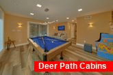 3 bedroom cabin with a pool table game room