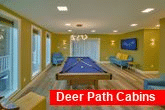 3 bedroom rental cabin with game room 