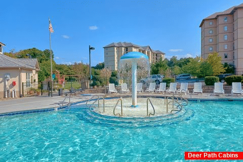 Large Resort Outdoor Pool and Mushroom Waterfall - Mountain View 3206