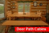 Dining room for 8 in cabin rental