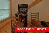 3 bedroom cabin rental with arcade game room