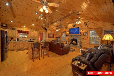 2 Bedroom 1 Bath cabin Sleeps 8 - Boot Camp Lodge