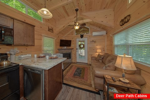 Tiny Home cabin rental in Sevierville - Baby Bear