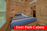 King bedroom in Private 1 bedroom cabin rental