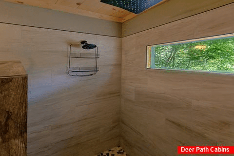 Large Walk-in Shower Connected to King Bedroom - Whispering Whiskey