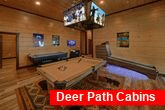 12 bedroom luxury cabin rental with pool table 