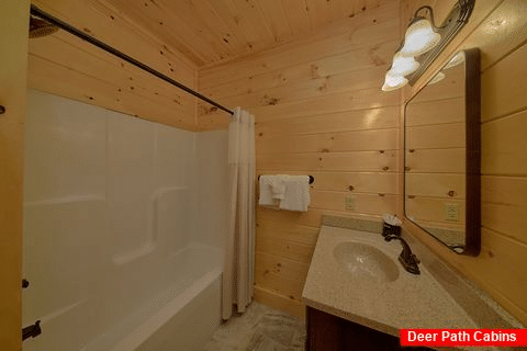 Full Bathroom with Tub for Bunk Room - Livin' the Dream