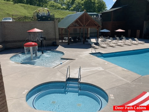 Resort Pool with Outdoor Spa - Hideaway Haven