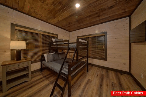 3 Bedroom Cabin with Twin Over Full Bunk Bed - All Ya Need