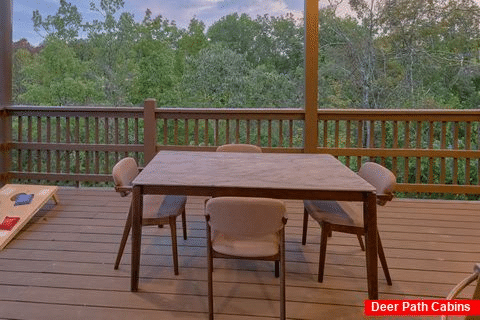 Outdoor Dining Space with Outdoor Fireplace - All Ya Need