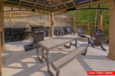 Propane Grill with Outdoor Seating and Pavilion - Cubbs Dream Paradise