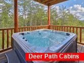 Luxury 6 Bedroom Cabin with Hot Tub Sleeps 12