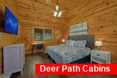 Main level Master Bedroom in 2 bedroom cabin