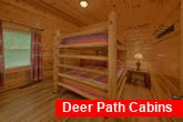 Group sized cabin with Queen bunk beds