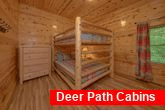 Queen bunk beds in 5 bedroom rental cabin