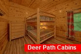 Queen bunk beds in 5 bedroom rental cabin