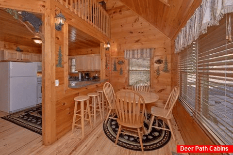 Dining Table in Cabin - A Beary Special Place