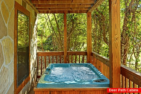 Hot Tub with Wooded View - A Mountain Escape