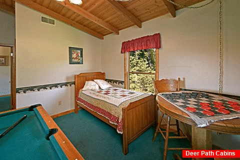 Twin Sized Bed in Loft - Above the Clouds