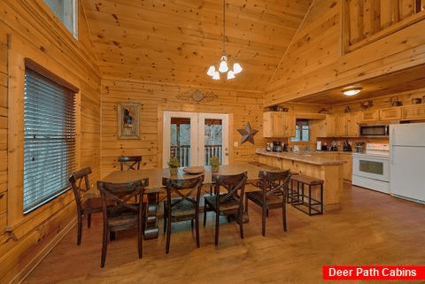 Dining Room Table With Additional Bar Seating - Bear Play