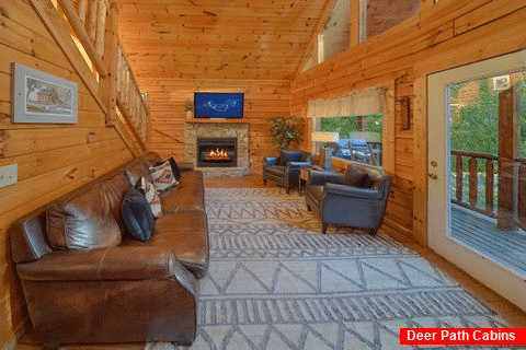 5 bedroom Cabin With Fireplace In Living Room - Cowboy Up