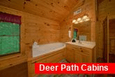 Cabin with Jacuzzi Tub in Master Bedroom