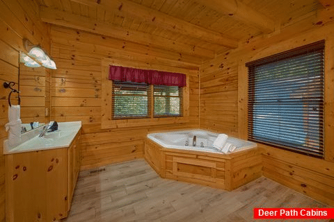 Cabin with Private Jacuzzi Tub in Master Bedroom - Cuddly Critters