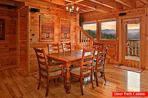 Dining Room Table with Mountian Views - Sugar and Spice