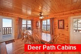 Large Dining table in Smoky Mountain cabin. 