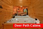 Private Jacuzzi Tub in King Bedroom in cabin