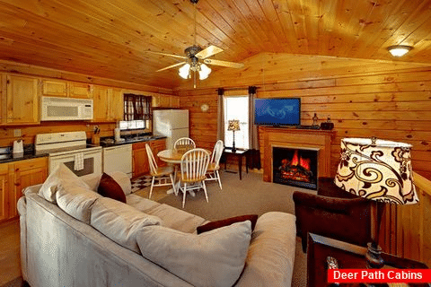 2 bedroom Cabin Near Dollywood with Living Room - A Hilltop Heaven