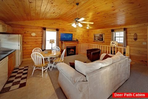 Rustic Cabin with fireplace and full kitchen - A Hilltop Heaven