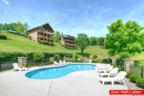 Cabin with Resort swimming pool and internet - Timber Lodge