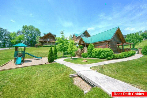 Cabin with resort playground near pool - Timber Lodge