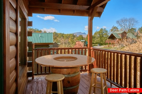 Cabin overlooking resort pool - Moonshine Manor