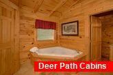 Cabin with Private Jacuzzi Tub in Master Bedroom