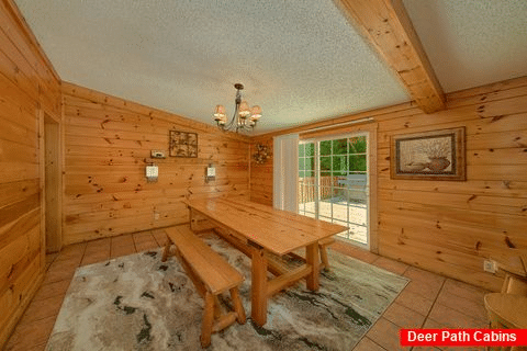 Pigeon Forge cabin with spacious dining room - A Step Away