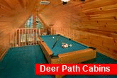 3 Bedroom Cabin with Pool Table in Loft Area