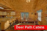 Family size dining room in 4 bedroom cabin