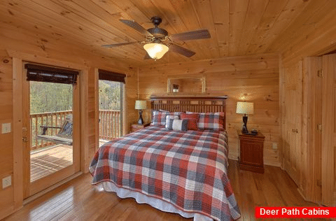 Master bedroom with Fireplace and Private Bath - A Spectacular View to Remember